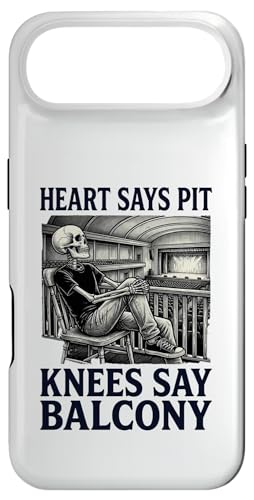 Funny heart Says Pit Knees Say Balcony �X�}�z�P�[�X iPhone Air �p