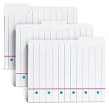 Whaline 24 Pack Back to School File Folders Letter Size Notebook Line File Pockets with 1/3 Cut Tab for Home...