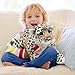 RoundFunny 15 Inch Stuffed Animal Tiger Leopard Lion Cheetah Realistic Wild Jungle Animals Toys Valentines Plush Toys for Girls Boys Birthday Valentine's Day Gifts (Leopard)