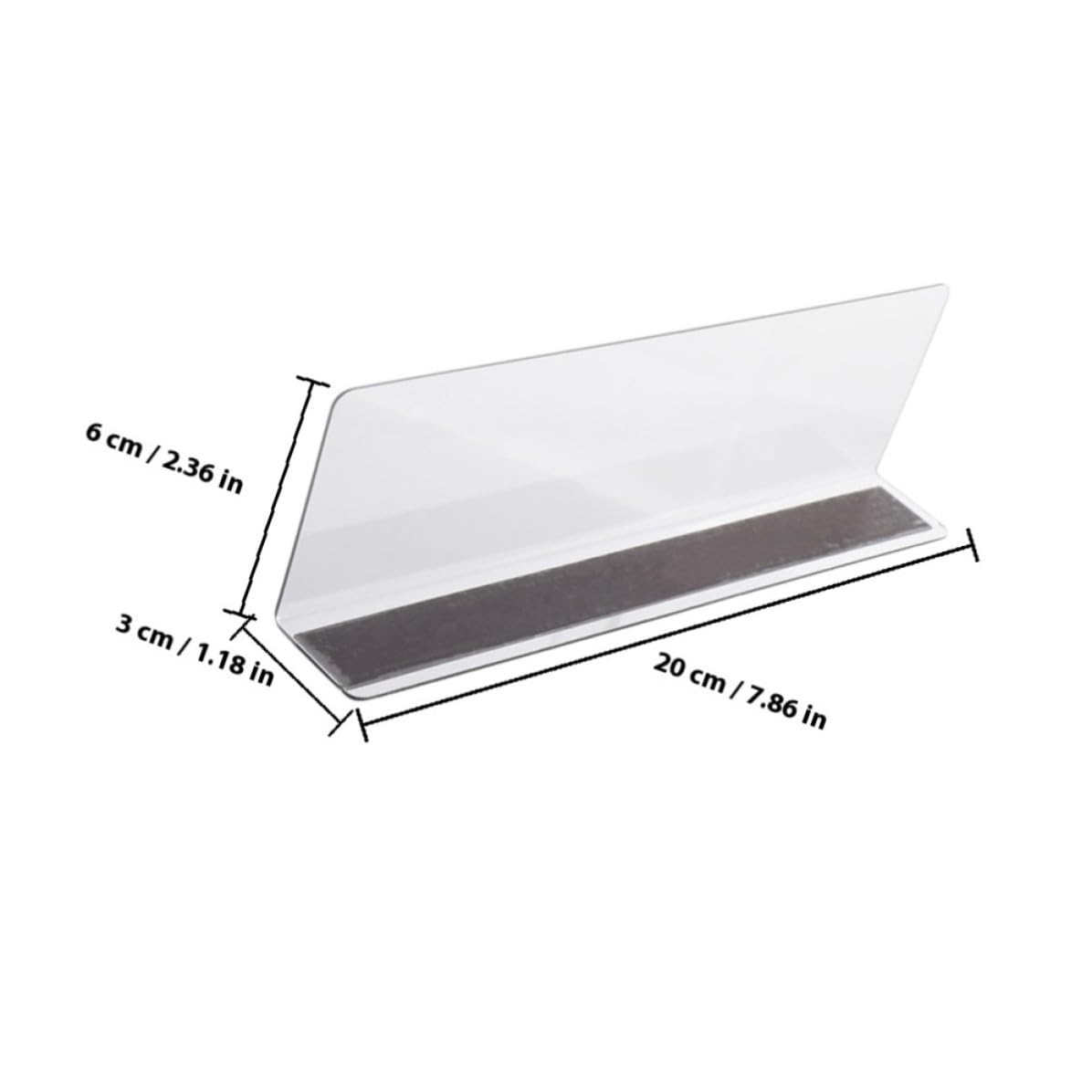 Homoyoyo 20 Piezas Divisor de Estantes en L, Separador Magnético PVC