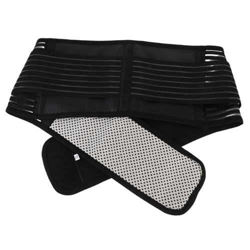 FOMIYES Elastic Self-heating Magnetic Therapy Back Support Lumbar Brace Belt Double Pull Strap Pain Massager Xl Size