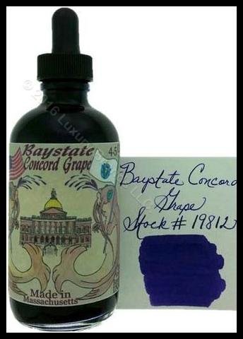 Baystate Concord Grape Noodler's Tinta para pluma estilográfica, 4.5 onzas con bolígrafo gratis de Noodler's Ink