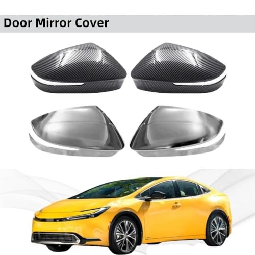 Garniture de couverture de miroir de porte ABS chrome protectrice - 2
