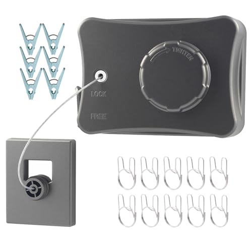 Wawacomp SH1619 Ausziehbare Wäscheleine 5m