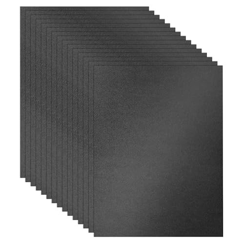 Guakicae 28 hojas de cartulina negra brillante de 8.5 x 11 pulgadas, papel para álbumes de recortes, 90 libras de papel de certificado premium para bodas, manualidades, tarjetas de felicitación,