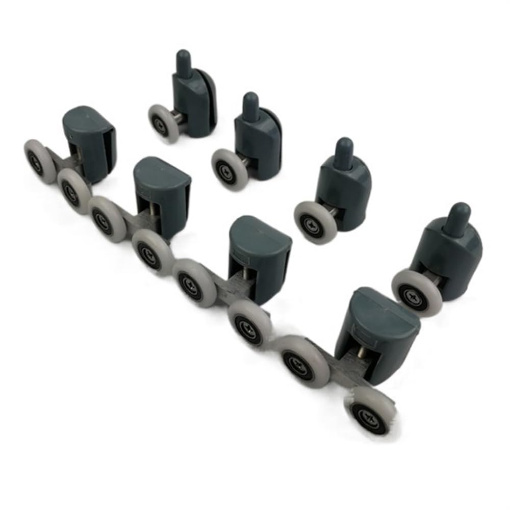 Shower Door Rollers 4pcs-8pcs/set Shower Door Enclosures Rollers Runners Wheels Pulleys Upper Part Or Lower .Diameter20mm/22mm/23mm/25mm/27mm(4pcs lower4pcs upper-01,23mm)