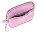 Water-Resistant Neoprene Case with Front Zip Compartment in Pink for New Nikon Coolpix W300 / Nikon Coolpix A100 / Nikon CoolPix AW130 and CoolPix S33 - by DURAGADGET
