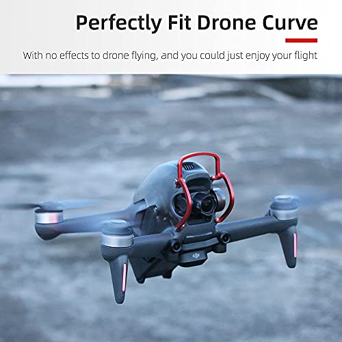 Fpv Gimbal Bumper For Dji Fpv Drone Accessories Ptz Protect Bar Aluminum Alloy Camera Anti-Collision (Red) #TOP5