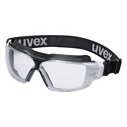 Uvex Pheos CX2 Supravision Extreme Schutzbrille - Transparent/Schwarz-Weiß