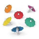 Genuine Fred MY TAI Umbrella Drink Markers, Set of 6
