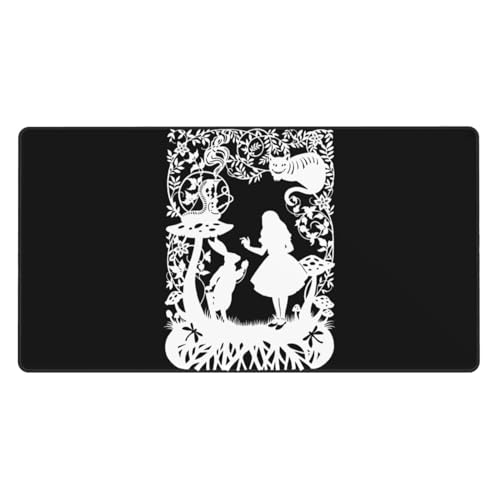 マウスパッド 不思議の国のアリス チェシャ猫 ゲーム アニメ まうすぱっど オフィス 家庭用 デスクパッド 耐久性が良い 水洗い