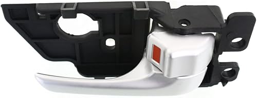 Miniatura 3 de Para Kia Forte Koup 2010 2011 2012 2013 Manija de puerta interior delantera o trasera, lado del pasajero pintado plata  Con botón de bloqueo de