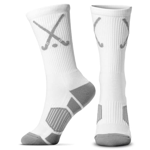 ChalkTalkSPORTS Field Hockey Performance Crew Socks - Youth & Adult - Field Hockey Mid-Calf Socks