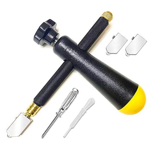 Glass Cutter with Afterburner Handle Pencil Style Oil Feed for Cutting 3-19mm:Glass/Tiles/Mirror