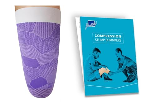 Image of Prosthetic Stump Shrinkers-Above Knee, 35cm, Compression, 20-30, Amputee Socks, Geometric Pattern, Taiwan Excellence 2XL