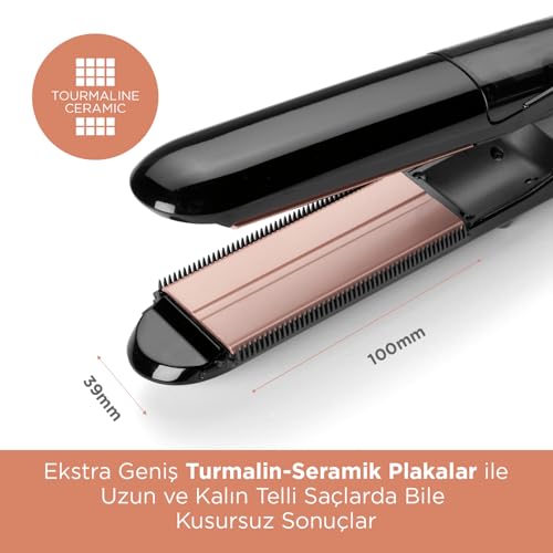 Fer à lisser St493E lisseur vapeur pour dompter les cheveux épais