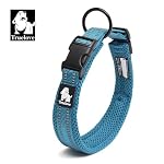 Truelove Dog Collar Reflective Premium Duraflex Buckle,High Grade Nylon Webbing No Choke Basic Collars TLC5011(Blue,M) - Image 4