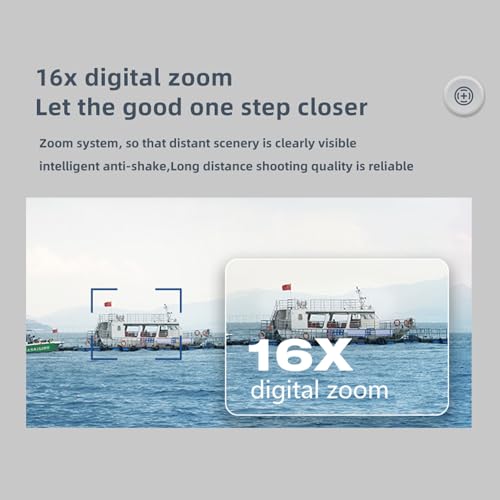 Caméra Numérique, Caméras 4K pour Photographie et Vidéo, Caméra de WiFi Tactile 16MP 2,4 Pouces pour Youtube avec Flash, Capot D'objectif, Caméras Avant et Arrière – Image 3