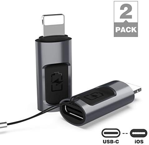CONMDEX USB-C to iOS Charge Adapter 5V 2.4A Compatible with iOS Phone Xs Max 8 8 Plus 7 7 Plus 6 7s Plus SE Connect USB-C Power Adapter