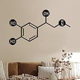 Vivazle Adrenaline Molecular Structure Metal Wall Art – Scientific Chemistry Decor – Floating 3D Effect – 4 Sizes – Indoor & Outdoor Steel Wall Decor (*39' W x 22' H / 100x55cm)