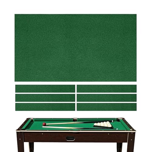 Paño de fieltro para mesa de billar con 6 tiras de tela para una cubertura completa