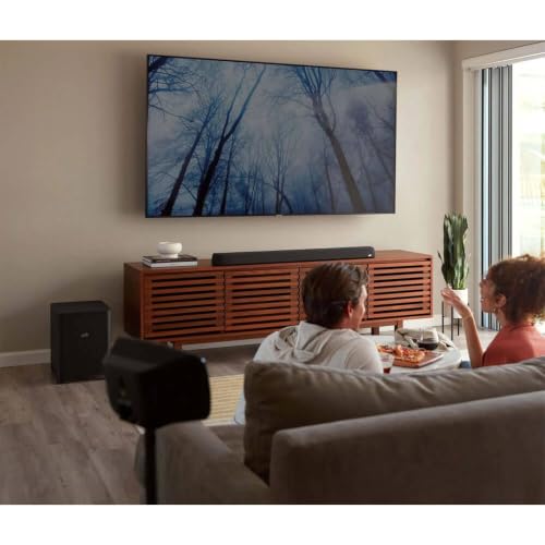 Image of Polk Audio MagniFi Max AX SR 7.1.2 Channel Sound Bar with Wireless 10 inch Subwoofer & SR2 Surround Speakers for Smart TV, Dolby Atmos and DTS:X, Polk's Patented VoiceAdjust & SDA Technologies, Black