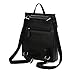 virago Fashion Designer Handbag Daily Convertible Vegan Leather Travel Backpack Shoulder Bag (BLACK)