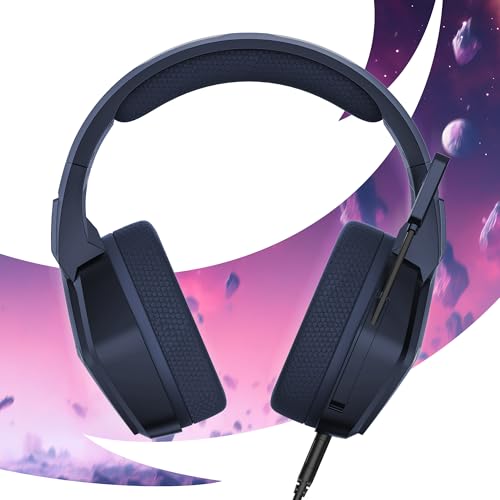 Auriculares estéreo Nebula Abyss Blue con micrófono ajustable para PC y Mac 2