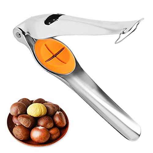 Abridor De Castañas Desgranadora De Castañas Alicates Castañas Peladora De Castañas Pinzas Para Nueces Cascanueces En Acero Inoxidable Herramientas Cocina Cascanueces para Nueces, Sacacorchos Cover