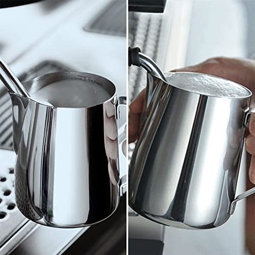 Hofason SG_B07BW64SCS_US Stainless Steel Milk Frothing Pitcher Cappuccino Pitcher Pouring Jug Espresso Cup Creamer Cup thumb #5