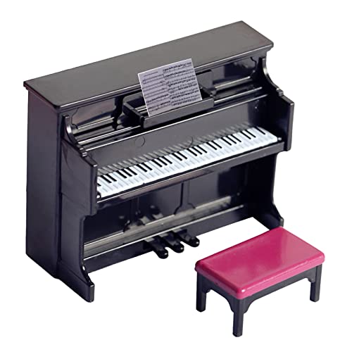 1/6 1/12 ドールハウスミニチュアピアノスツール楽器モデル早期教育おもちゃギフト子供のための