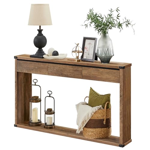 VASAGLE Sofa Console Table, 47.2 Inches Narrow...