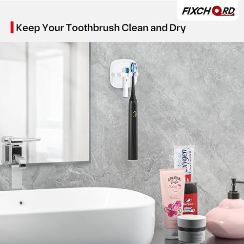 FIXCHORD Electric Toothbrush Head Holder, 2 Pieces, Bathroom Toothbrush Holder for Electric Toothbrushes with Strong 3M Sticker, Toothbrush Holder for Bathroom, White - Cosy Home Interiors FIXCHORD Electric Toothbrush Head Holder, 2 Pieces, Bathroom Toothbrush Holder for Electric Toothbrushes with Strong 3M Sticker, Toothbrush Holder for Bathroom, White - Image 6