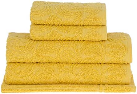 Jogo de toalhas Buddemeyer Florentina Banho Amarelo 5 peças Menor preço em Jogo de toalhas Buddemeyer Florentina Banho Amarelo 5 peças