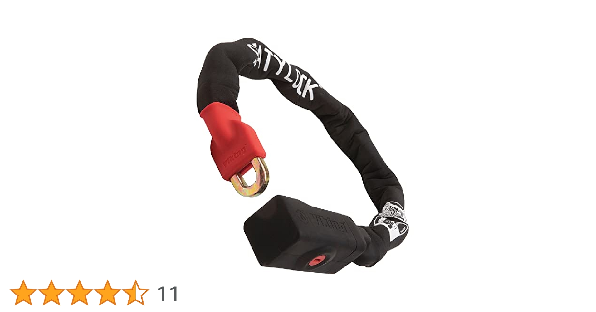 Amazon.co.jp: Seatylock Viking 自転車用ロックチェーン 鍵付き
