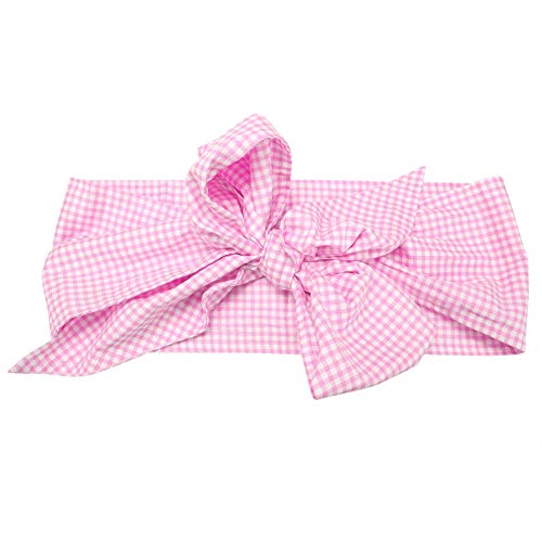 Image of Zerodis Baby Swaddle Wrap Sash, Cotton Maternity Bowknot Newborn Infant Blanket for Photo Receiving Blankets, Light Plaid