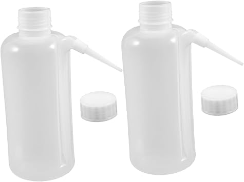 2 Pack Condiment Squeeze Bottles for Precise Dispensing Plastic 500ml