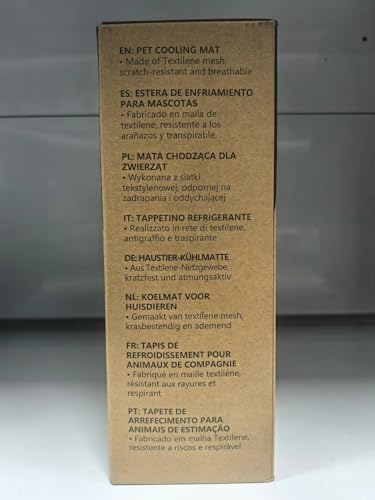 Nobleza Kühlmatte Hund und Kühlmatte Katze, Kühlmatte für Hunde und Katzen, Hundekühlmatte Selbstkühlend mit Gel für Haustiere und Tiere, 70x110cm