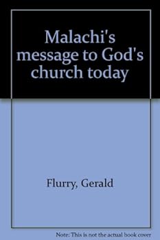 Unknown Binding Malachi's message to God's church today Book