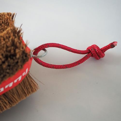 Image of Natural Palm Tawashi OBI - Set of 2 - Red - Premium Coconut Fiber - Scrubber for Cleaning Kitchen, Bath, and Shoes - Made in Japan