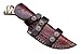 Grace Knives Handmade Damascus Steel Hunting knife 8.5 Inch Fixed Blade Knife With Leather Sheath G-1066_Ram