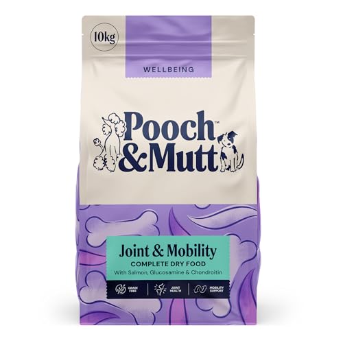 Pooch & Mutt - Gelenkpflege, Getreidefreies Alleintrockenfutter für Hunde, Lachs und Süßkartoffel, 10 kg
