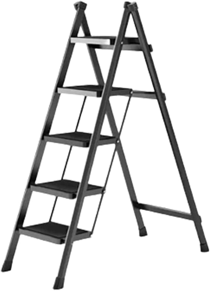 Ladders Telescoping Ladders Family Small Folding Ladder Ultra-Thin Ladder Wide Pedals Lightweight Home Step Ladders Load 330lb Household or Outdoor