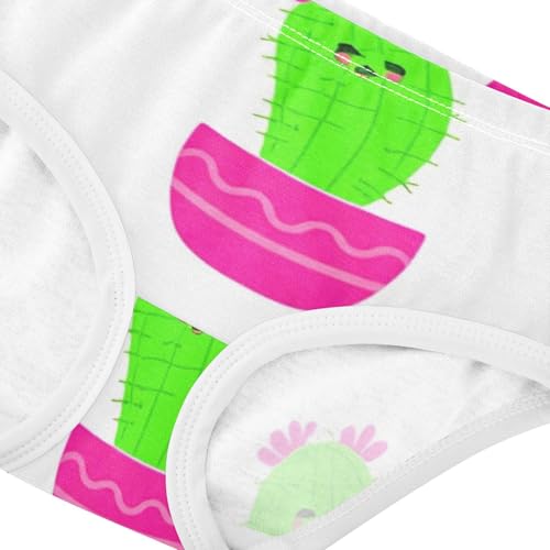 Cute Cacti Plants Funny Girl Panties Cute Girls Underwear Toddler Cotton Designer Kids Undies Briefs 2t4