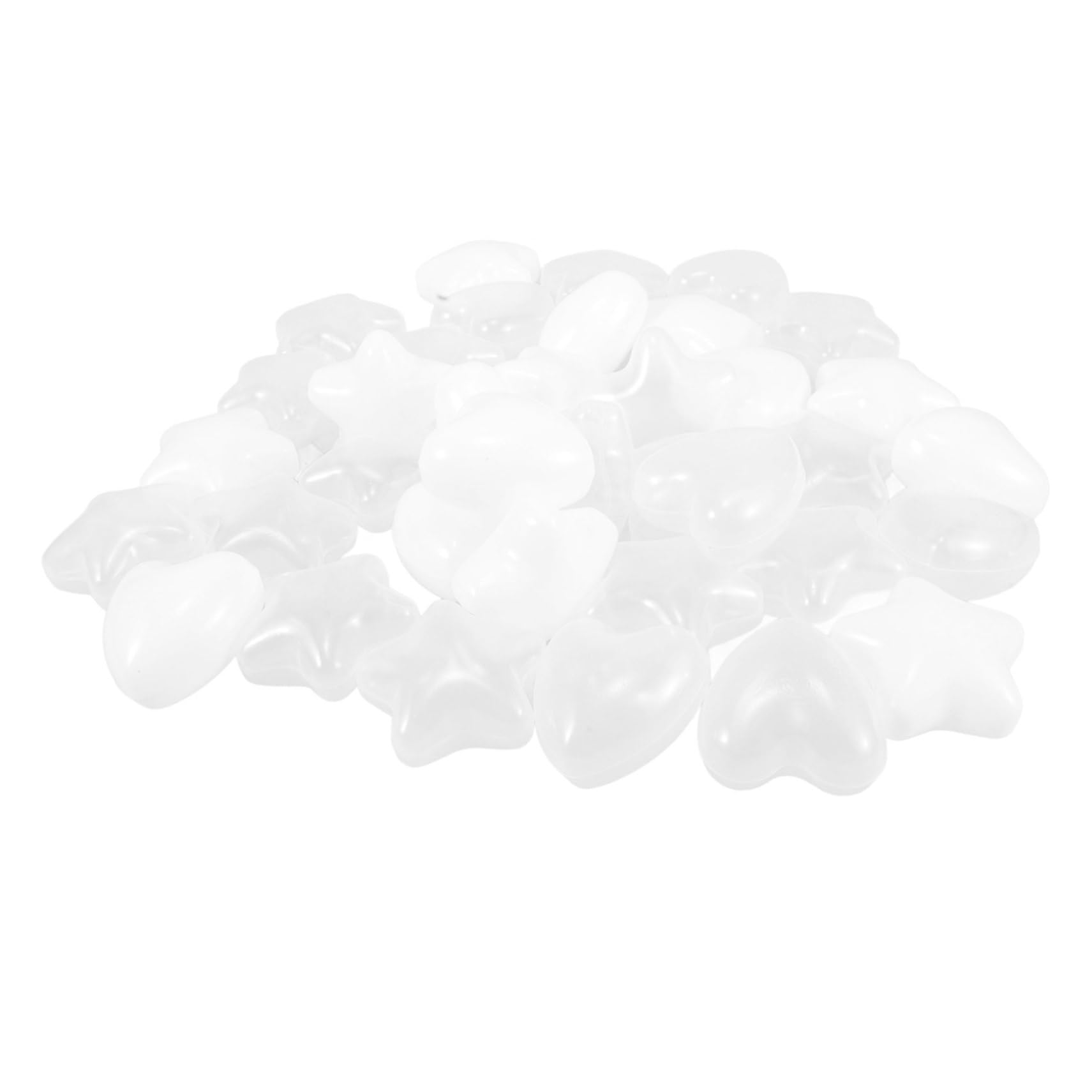SUPVOX 100pcs Star Heart Shaped Ocean Balls for Indoor Decor Play for Pool Parties Game Pits Tents Playhouses Safe Smooth Surface Design