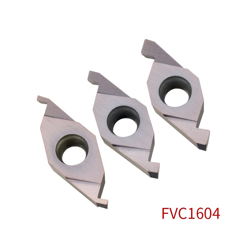 Tool Part for 10PCS FVC1604R VC1604R KT930S Inside Groove Inserts 100 150 200 250 300 End Face Grooving for Grooving Turning Tool - (Angle: VC1604R250 KT930S)