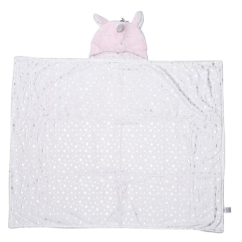 LOLIPPYY Toalla de Baño Niña Unisex con Capucha Diseño Unicornio Algodón Absorbente Suave y Transpirable Multiusos Bata o para Recién Nacidos Rosa