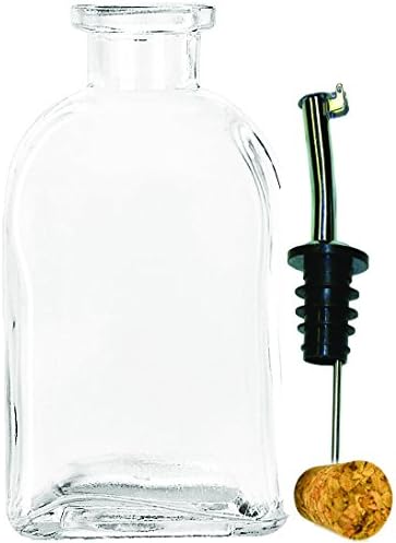 Amazon オリーブオイルoutpost On Anna Mariaバルセロナ250 Mlクリアガラスボトルキャップコルクフラップ注ぎ口 Olive Oil Outpost 調理器具 通販