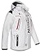 Geographical Norway Herren Herbst Winter Jacke Softshell Regen Outdoor Übergangs Jacke FVS Production H-H, Farbe:Weiß, Größe:XL