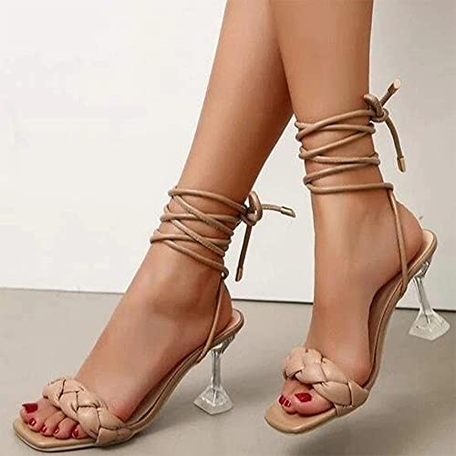 Hee grand Women High Heel Sandals Sexy Open Toe Ankle Strap High Heels Stiletto Wedding Dress Shoes3